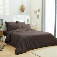 Bettdeckenbezug Choco 260 x 240 cm / 100% Baumwolle / 57 Fäden/cm² für King Size Doppelbett von UNIVERS DECOR