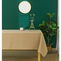 Tischdecke fleckabweisend uni beige rechteckig 145 x 240 cm - Beige Tischdecke fleckabweisend uni beige rechteckig 145 x 240 cm - Beige von UNIVERS DECOR