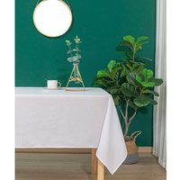 Tischdecke fleckenabweisend rechteckig weiß - Blanc von UNIVERS DECOR