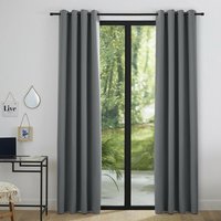 2er-Set anthrazitfarbener Verdunkelungsvorhang 140 x 260 cm - Gris 2er-Set anthrazitfarbener Verdunkelungsvorhang 140 x 260 cm - Gris von UNIVERS DECOR