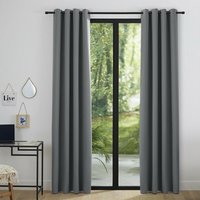 Univers Decor - 2er-Set anthrazitfarbener Verdunkelungsvorhang 140 x 260 cm - Gris von UNIVERS DECOR