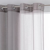 Univers D � Cor - Gewebter Vorhang mit vertikalen Linien Lisa 140 x 240 cm Atmosphera - Grau - Gris von UNIVERS D�COR