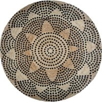Univers Decor - Runder Teppich aus Jute mit dem Motiv 2 Livin Durchmesser 120 cm Atmosphera - Jute Univers Decor - Runder Teppich aus Jute mit dem Motiv 2 Livin Durchmesser 120 cm Atmosphera - Jute von UNIVERS DECOR