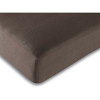 Spannbettlaken 100% Baumwolle/57 Fäden/cm² - 140 x 190 cm - Choco - Choco von UNIVERS DECOR