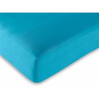 Spannbettlaken 57 Fäden/cm² - 90 x 190 cm - Türkis - Turquoise von UNIVERS DECOR