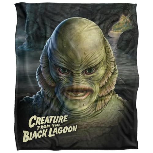 UNIVERSAL MONSTERS Black Lagoon Head Silky Touch Super Soft Throw Blanket 152 x 127 cm von UNIVERSAL MONSTERS