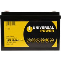 Universal Power - agm UPC12-120 12V 120Ah (C100) Wohnmobilbatterie wartungsfrei von UNIVERSAL POWER