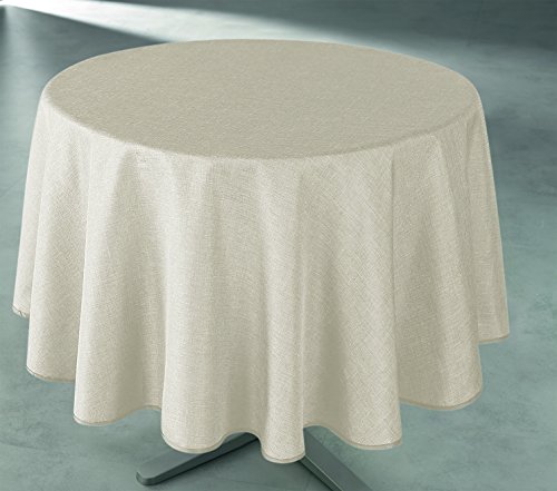 Tischdecken Alix Vereinten Rechteckige und rund, beige, Nappe ronde 160 cm von UNIVERSDECOR