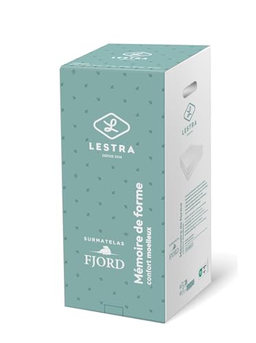 UNIVERSDECOR Lestra Fjord Matratzenauflage aus Memory-Schaum (Matratzenauflage aus Memory-Schaum, 90 x 190 cm) von UNIVERSDECOR