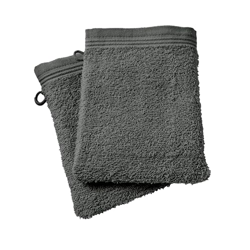 UNIVERSDECOR Spa Waschlappen, 2 oder 6 Stück, 15 x 21 cm, 400 g/m² (2, Schiefer) von UNIVERSDECOR