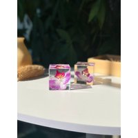 Rosa Schmetterling Orchidee Geschenke Mottenorchidee Phalaenopsis Konserviert in Harz Verzierungen Schreibtisch-Dekor-Hochzeits-Geschenk Für Sie von UNIVERScraft
