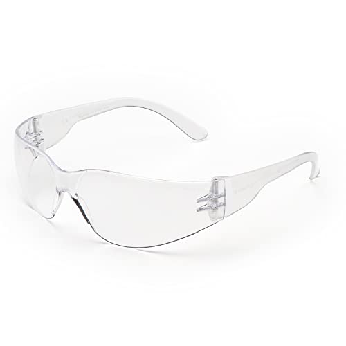 UNIVET | 568H Kids Clear, Schutzbrille, kleine Größe, preisgünstig, kratzfeste Gläser, ideal für den wesentlichen Schutz (EN166, EN170), klar von UNIVET
