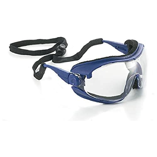 Univet 543.01.01.11 Schutzbrille "Nr.543 - Antibeschlag" mit klarem Glas in blau von GIMA
