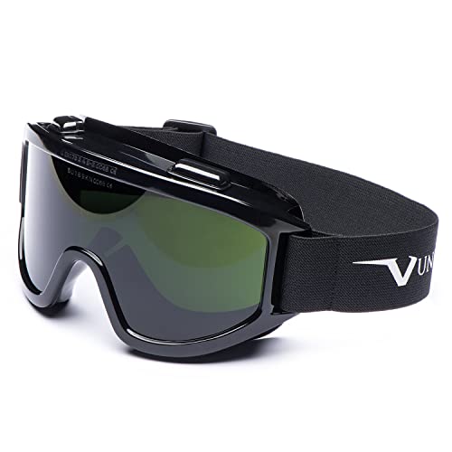 Univet 601.02.06.50 Vollsichtbrille "Nummer 601" mit grünem IR5 Glas mit indirekter Belüftung von UNIVET