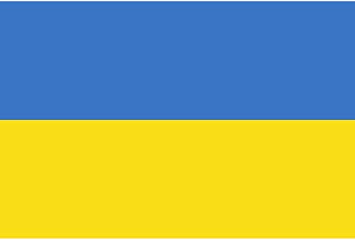 1 STK. Ukraine Flagge, Qualitäts Fahne Flagge Ukraine 90 x 150 cm mit verstärktem Hissband, Flagge aus Polyestergewebe, Ukraine Flag, Fahne Ukraine, Ukrainian Flag, прапор України (1 Stück) von UNKCEST