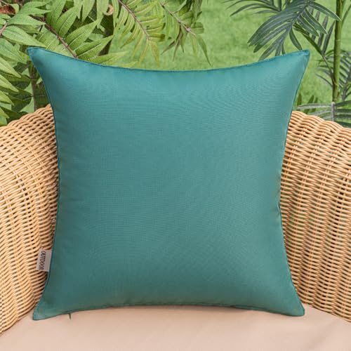 UNNESTAR Waterproof Cushion Covers for Outdoor – Durable 45x45cm Sofa Throw Pillow Case with Hidden Zipper Decorative Garden Balcony Camping von UNNESTAR