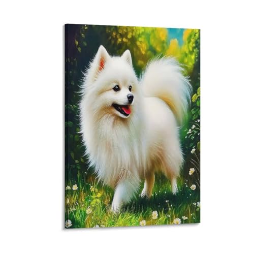 UNRXJZLVM Netter Hund Wandbild Leinwand Gemälde Wohnzimmer Deko Wand Poster Kunstdruck Für Schlafzimmer Wohnzimmer Dekor 08x12inch(20x30cm) von UNRXJZLVM