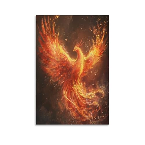 UNRXJZLVM Phoenix Poster;Wandbild Kunstdruck Wand-DekoRatteionen Mit Eindrucksvollen Farben 20x30inch(50x75cm) von UNRXJZLVM