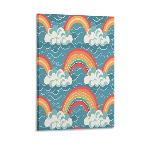 UNRXJZLVM Regenbogen Leinwand Bilder,Wand Druck Gemälde Drucke Wandbilder,Modern Wall Art Poster Wohnzimmer Deko 08x12inch(20x30cm) von UNRXJZLVM