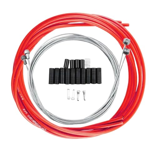 1 Set mit variablen Geschwindigkeiten, verschiedene Farben, Gehäuse-Bremskabel, Innenkabel für reibungsloses Schalten und Bremsen, verschleißfeste Getriebeleitung 1 Set mit variablen Geschwindigkeiten, verschiedene Farben, Gehäuse-Bremskabel, Innenkabel für reibungsloses Schalten und Bremsen, verschleißfeste Getriebeleitung von UNTERING