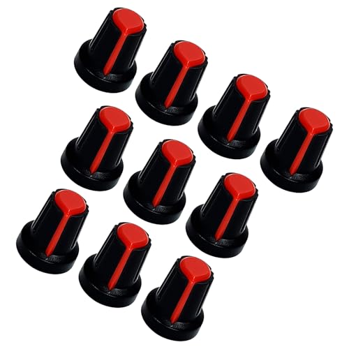 10 Stück Gitarrenknöpfe Regler Textur Geeignet für E-Gitarre und Bass Lautstärke Tonsteuerung Lautstärkeneinstellung von UNTERING