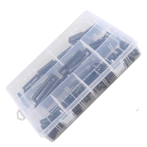 122-teiliges DIP-IC-Steckschlüssel-Sortiment, quadratische Lötbuchse mit soliden Materialien und einfacher Installation für Prototyping elektronischer Komponenten 122-teiliges DIP-IC-Steckschlüssel-Sortiment, quadratische Lötbuchse mit soliden Materialien und einfacher Installation für Prototyping elektronischer Komponenten von UNTERING