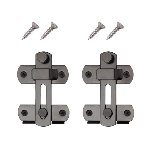 2 x 90/180 Grad Schiebetürschlösser für Scheunen, Sichtschutztüren, Bolzenschlösser für Schränke, Badezimmer, Schiebetüren, Scheunen 2 x 90/180 Grad Schiebetürschlösser für Scheunen, Sichtschutztüren, Bolzenschlösser für Schränke, Badezimmer, Schiebetüren, Scheunen von UNTERING