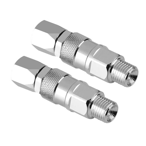 2 x Hochdruck-Sprühschlauch-Drehgelenkverbinder für 360-Grad-Drehungen und einfache Installation, einfache Installation von UNTERING