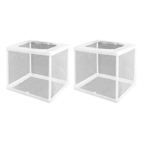 2 x große Kapazität Aquarien Fischbrutkasten mit Netz für Babyfische Schutz und Wachstumsbeobachtung Aquarien Zuchtbehälter von UNTERING