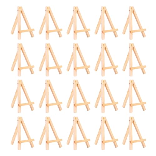 20 Stück/Set kleine Staffeleien, Dreiecke, Tisch, Holz, Bilderrahmen, Display für Hochzeit, Party, Dekoration 20 Stück/Set kleine Staffeleien, Dreiecke, Tisch, Holz, Bilderrahmen, Display für Hochzeit, Party, Dekoration von UNTERING