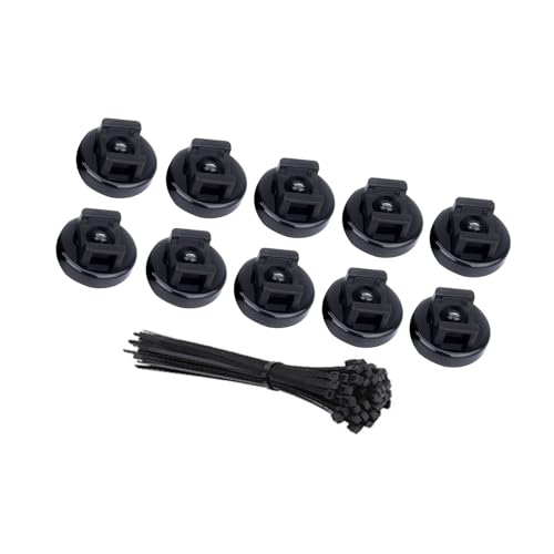 20 x Drahtmanagement-Basis mit wiederverwendbarem Kabelbinder zum Organisieren von Kabeln, zum Aufladen von Datenleitungen, für den täglichen Gebrauch, starke Drahthalter von UNTERING