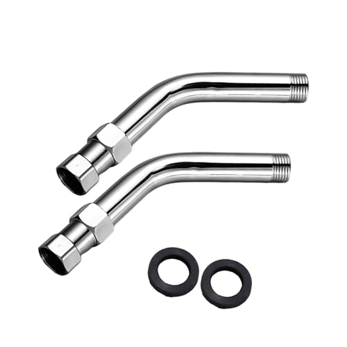 2er-Set Handbrausen-Ellenbogengelenke mit 135°-Einstellsprays, Winkel, Steuerschlauchverbinder für Badezimmerschlauch, Winkelverbinder 2er-Set Handbrausen-Ellenbogengelenke mit 135°-Einstellsprays, Winkel, Steuerschlauchverbinder für Badezimmerschlauch, Winkelverbinder von UNTERING
