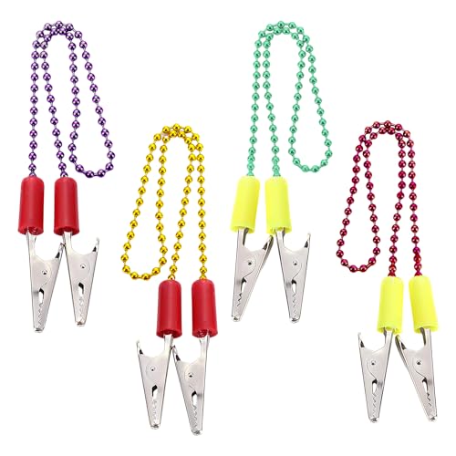 4 x Edelstahl-Halsketten-Clip, rostfreie Esskette für Tischdecke, Schutz, mehrfarbige Metallverschlüsse, Haltbarkeit, Restaurant-Servietten-Clip 4 x Edelstahl-Halsketten-Clip, rostfreie Esskette für Tischdecke, Schutz, mehrfarbige Metallverschlüsse, Haltbarkeit, Restaurant-Servietten-Clip von UNTERING
