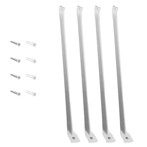 4 x schwere Regalhalterungen, Träger, Möbel, schwimmende Wand, inklusive Montagematerial, einfach zu installierende Drahthalterungen von UNTERING