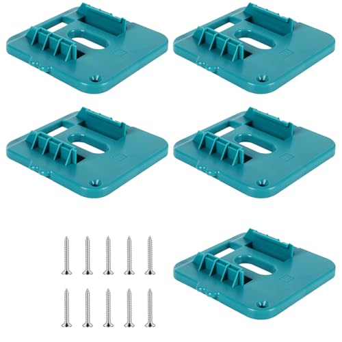 5 x Batteriehalter für Elektrowerkzeug, Halterung für sichere Installation in Garage oder Werkstatt, professionelles Techniker-Werkzeugzubehör von UNTERING