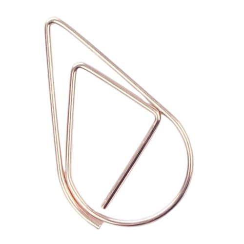 Büroklammern in Wassertropfenform, Lesezeichen, Halter, kreative Büroklammer, Metall, dekorativ für Büro, Schule, Wassertropfenform, kleine Lesezeichen, Büroplaner, 100 Stück Büroklammern in Wassertropfenform, Lesezeichen, Halter, kreative Büroklammer, Metall, dekorativ für Büro, Schule, Wassertropfenform, kleine Lesezeichen, Büroplaner, 100 Stück von UNTERING