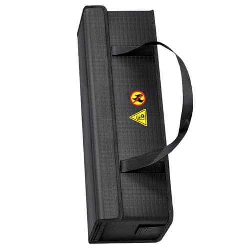 Detonationssichere E-Bike-Akku-Ladetasche, große Kapazität, flammenbeständige Taschen für sichere Lithium-Aufbewahrung, Doppelreißverschluss, Batteriefach von UNTERING