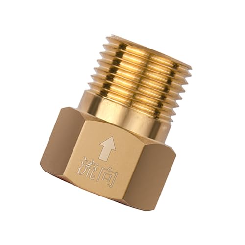 Doppel-Messing-Rückschlagventile-Set, 1,3 cm Gewinde, Anti-Umkehr-Durchflussgerät, temperaturbeständiger Adapter für Wassersysteme, stoffbeständige Rückschlagventile Doppel-Messing-Rückschlagventile-Set, 1,3 cm Gewinde, Anti-Umkehr-Durchflussgerät, temperaturbeständiger Adapter für Wassersysteme, stoffbeständige Rückschlagventile von UNTERING