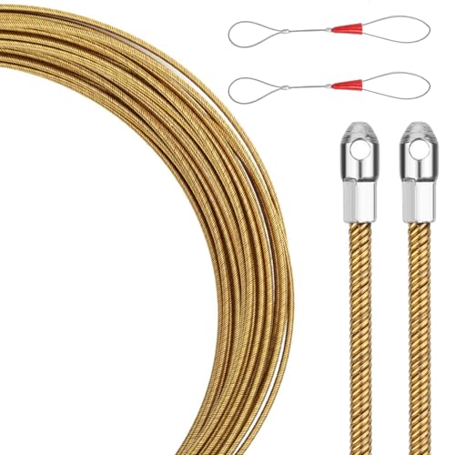 Einfach zu bedienender federbelasteter Kabelabzieher, abgerundeter Kopf, elektrischer Federdrahteinfädler für verschiedene Installationsbedürfnisse, Router, Kabel-Organizer von UNTERING