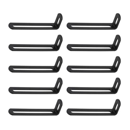 Eisen-Eckwinkel Set mit Doppelrillen Wandmontage-Rack für sichere Wandmontage und Heimwerker, rostbeständige Regalhalterungen von UNTERING