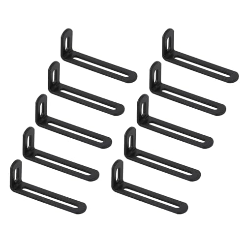 Eisen-Eckwinkel Set mit Doppelrillen Wandmontage-Rack für sichere Wandmontage und Heimwerker, rostbeständige Regalhalterungen Eisen-Eckwinkel Set mit Doppelrillen Wandmontage-Rack für sichere Wandmontage und Heimwerker, rostbeständige Regalhalterungen von UNTERING