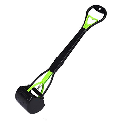 Ergonomische Haustierkotschaufel mit langem Griff, ideal für Rasen, Gras, Schmutz, Kies, große und kleine Hunde, einfach zu montieren, Kotschaufel, Hundekot-Picker-Mülleimer, langer Griff, Schaufeln von UNTERING