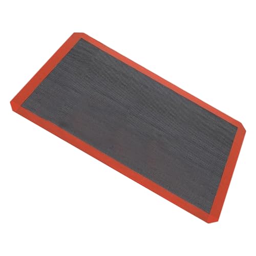 Flexible Fiberglas-Silikon-Backmatte, rutschfest, einfache Lagerung, rollbar, für Ofen, Backwaren, Grillunterlage für kompakte Küchen, platzsparend, aufrollbare Backmatte von UNTERING