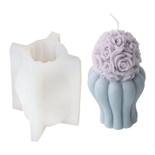 Flexible Silikonform, Blumenvase, Duftformen, Aromatherapie, praktisches Schmuckherstellungswerkzeug, gefriergeeignet, Silikon von UNTERING