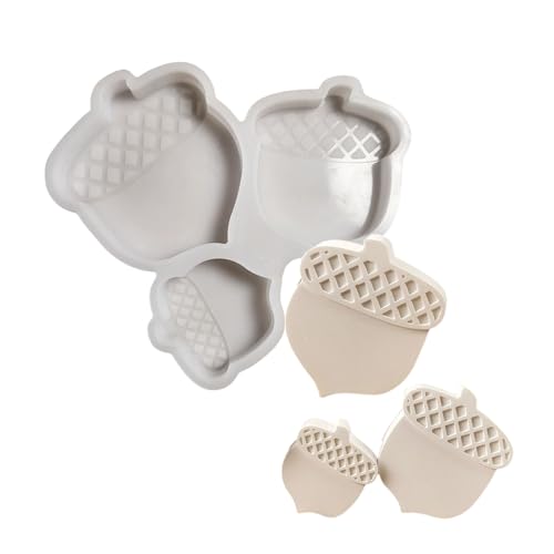 Flexible Silikonform, Kastanienform, Dekoration, temperaturbeständiger Gips für Ornamente, Schmuckherstellung von UNTERING