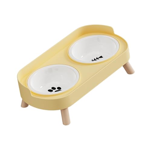 Futternapf aus Keramik mit doppeltem Futternapf, leicht zu reinigen, erhöhtes Design, für Hunde und Katzen, Keramiknapf Futternapf aus Keramik mit doppeltem Futternapf, leicht zu reinigen, erhöhtes Design, für Hunde und Katzen, Keramiknapf von UNTERING