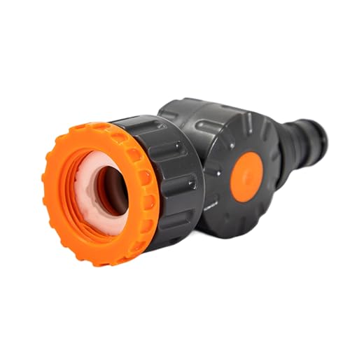 Gartenschlauch-Adapter mit eingebauten Durchflussschaltern, doppeltes 6-Punkt-Innengewinde für Bewässerungssysteme, rotierender Düsenanschluss Gartenschlauch-Adapter mit eingebauten Durchflussschaltern, doppeltes 6-Punkt-Innengewinde für Bewässerungssysteme, rotierender Düsenanschluss von UNTERING