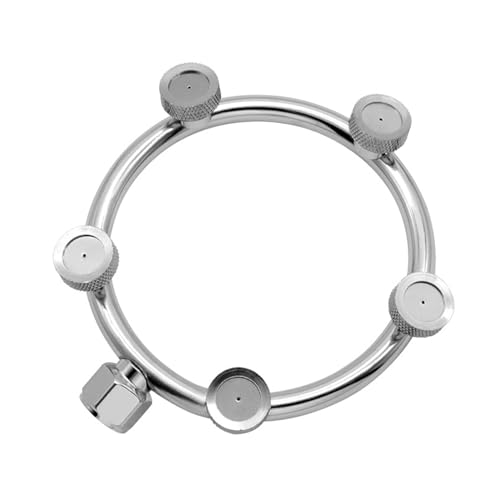 Gartenschlauchdüsen-Splitter, Edelstahl, fächerförmiger Sprühkopf für umfangreiche Abdeckung in Gärten und Bauernhöfen, feine Nebeldüse Gartenschlauchdüsen-Splitter, Edelstahl, fächerförmiger Sprühkopf für umfangreiche Abdeckung in Gärten und Bauernhöfen, feine Nebeldüse von UNTERING