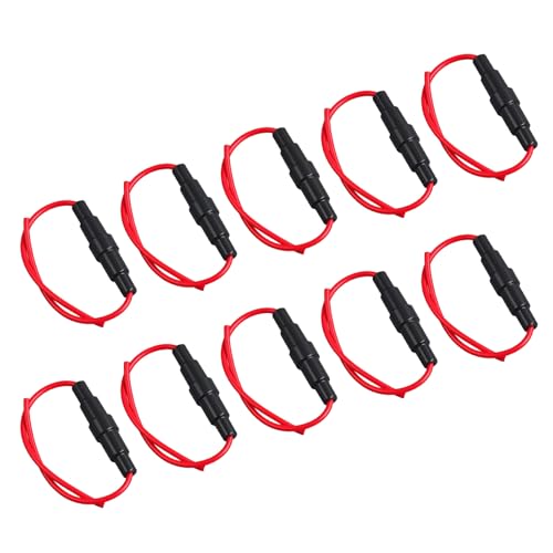 Glassicherungen, Steckdosen-Set, Überladungsschutz, Zusammenführungshalter, Rohr-Upgrades für Haushaltsgeräte, sichtbare Halterungen für Elektronik, 10 Stück von UNTERING