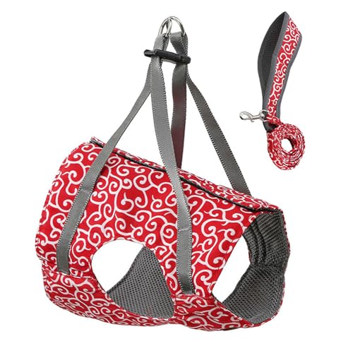 Haustiergeschirr-Set, Trainingsweste, ausbruchsicheres Design mit Leine, ideal für Kätzchen und kleine Rassen, ausbruchsicheres Katzengeschirr Haustiergeschirr-Set, Trainingsweste, ausbruchsicheres Design mit Leine, ideal für Kätzchen und kleine Rassen, ausbruchsicheres Katzengeschirr von UNTERING